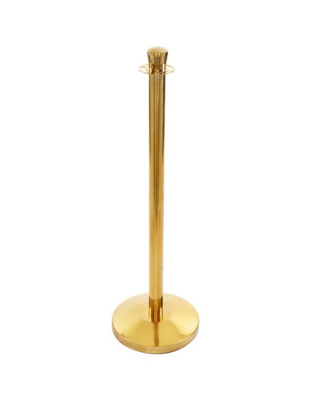 Rope Stanchion with Ball top 320x1000mm Gold | Stalwart DA-GBP02B