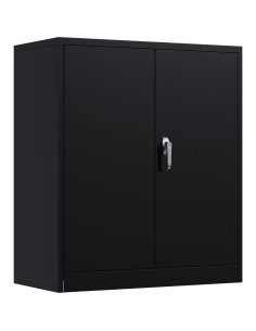 Professional Black Steel Cabinet 2 Doors 800x400x900mm | Stalwart DA-SART244