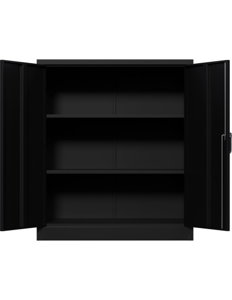 Professional Black Steel Cabinet 2 Doors 800x400x900mm | Stalwart DA-SART244