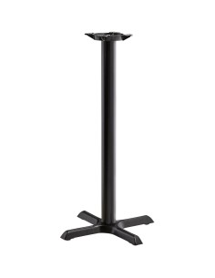 2pcs Black Table base 22x22'' Bar height Sandtex coating | Stalwart DA-T2222BARH