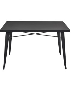 Bistro Table Black Metal 1200x600mm Indoors | Stalwart DA-WW287 2
