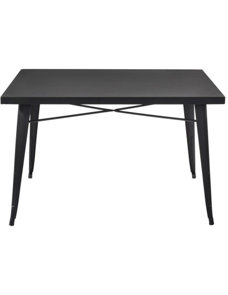 Bistro Table Black Metal 1200x600mm Indoors | Stalwart DA-WW287