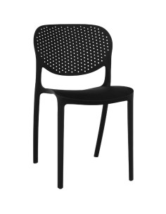 4pcs Bistro Dining Chair Plastic Black Indoors &amp Outdoors | Stalwart DA-HYPP05