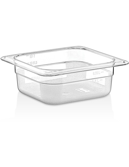 Polycarbonate Gastronorm Pan GN1/6 Depth 65mm Clear | DA-P8162