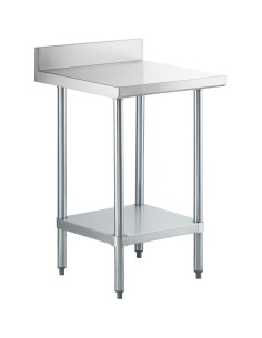 Commercial Stainless Steel Work Table Bottom shelf Upstand 700x700x900mm | Stalwart DA- WT7070GB