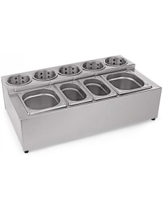 Commercial Condiment Cutlery Holder including pans | Stalwart DA-CH004