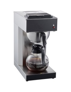 Commercial Filter Coffee Maker Manual Fill 1 Glass Jug 2 Hotplates | Stalwart DA-RB286