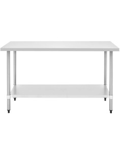 Commercial Stainless Steel Work Table Bottom shelf 1200x600x900mm | Stalwart DA-WT60120G 2