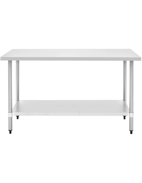 Commercial Stainless Steel Work Table Bottom shelf 1200x600x900mm | Stalwart DA-WT60120G