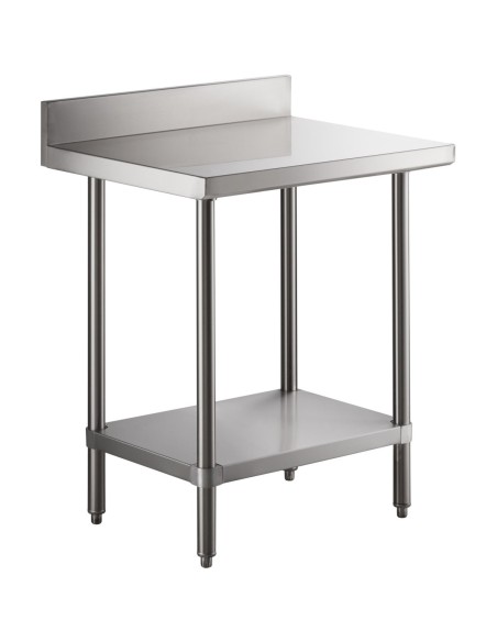 Commercial Stainless Steel Work Table Bottom shelf Upstand 900x700x900mm | Stalwart DA-WT7090GB