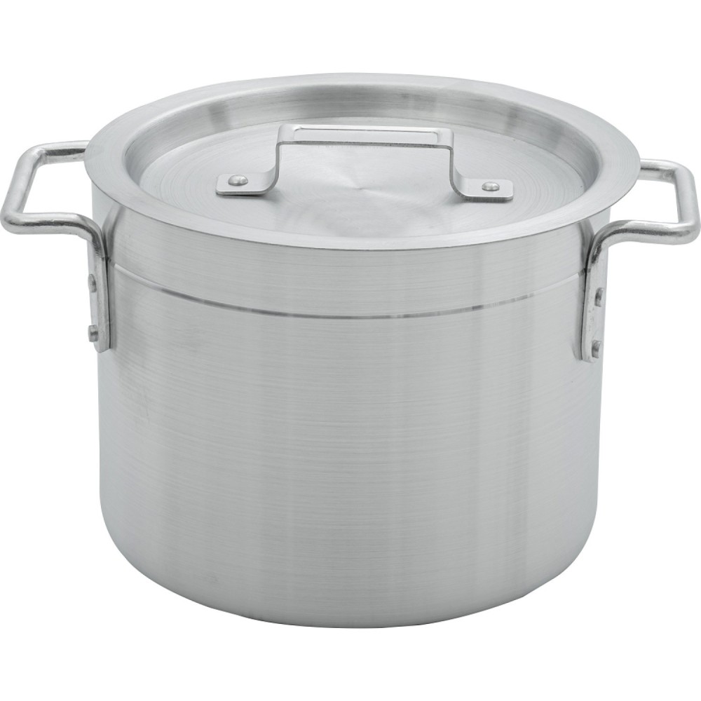 Professional Stock Pot with Lid Aluminium 75 litres | Stalwart DA-ALSTP80