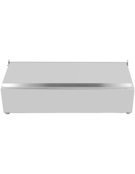 Commercial Condiment Holder with lid including 4xGN1/4-150mm containers Stainless steel | Stalwart DA-CHE04ADFL