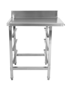 Unloading table Left side 600x650x850mm With dishwasher basket rack With splashback Stainless steel | Stalwart DA- WTF6065R 2