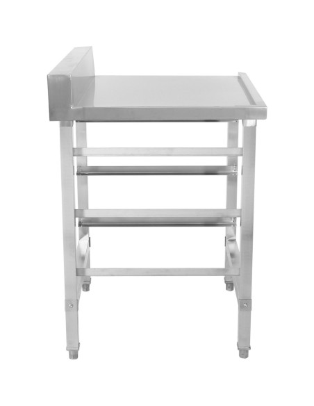 Unloading table Left side 600x650x850mm With dishwasher basket rack With splashback Stainless steel | Stalwart DA- WTF6065R