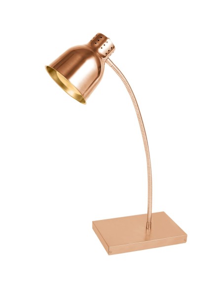 Commercial Tabletop Food Warmer 1 Heating Lamp 250W Gold | Stalwart DA- EWL02G1