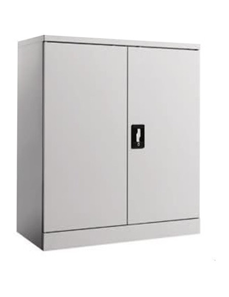 Commercial Metal Grey Storage Cabinet Lockable 900x400x900mm | Stalwart DA-MYOC04
