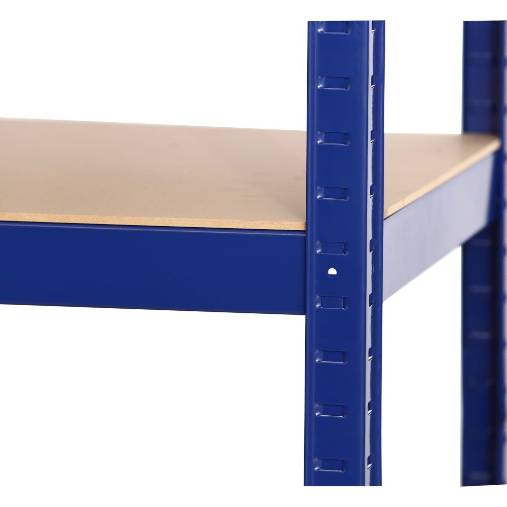 Commercial Blue Heavy Duty Mobile Shelving Unit 5 Shelves 875kg Loading Capacity 900x450x1800mm | Stalwart DA-KWH20