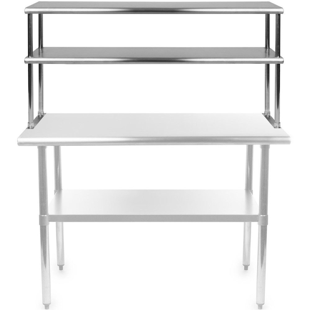 Double Tier Overshelf Stainless steel 1200x300x800mm | DA-DOS300X1200