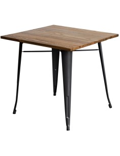 Bistro Table Walnut Top 800x800mm Indoors | Stalwart DA-WW286
