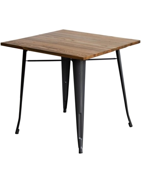 Bistro Table Walnut Top 800x800mm Indoors | Stalwart DA-WW286