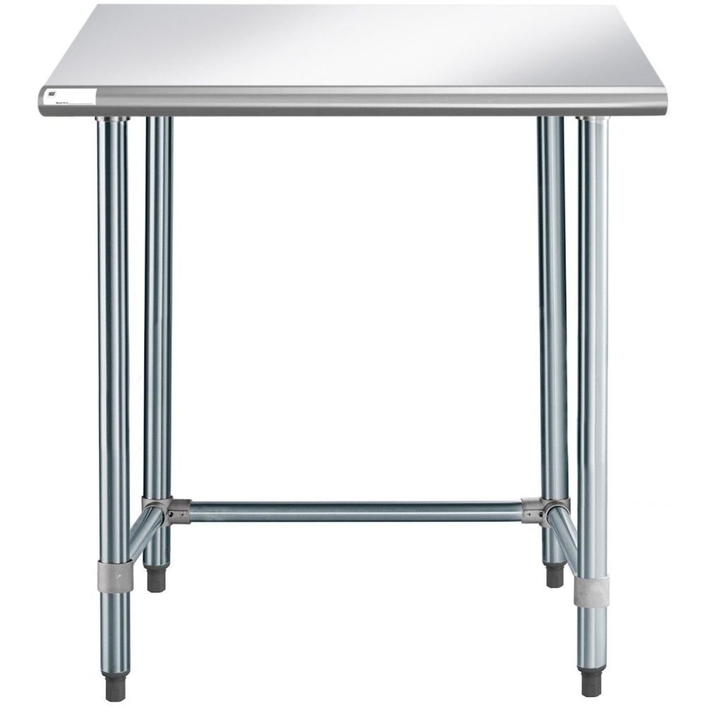 Commercial Work table Stainless steel No bottom shelf 915x760x900mm | Stalwart DA-WTGOB3036418