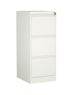Professional Filing Cabinet 3 drawer 460x620x1025mm White | Stalwart DA-MXDC2WHITE