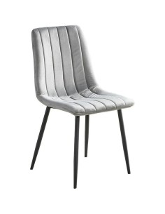 Velvet Dining Chair Light Grey (Pack of 4) | Stalwart DA-WW101LIGHTGREY