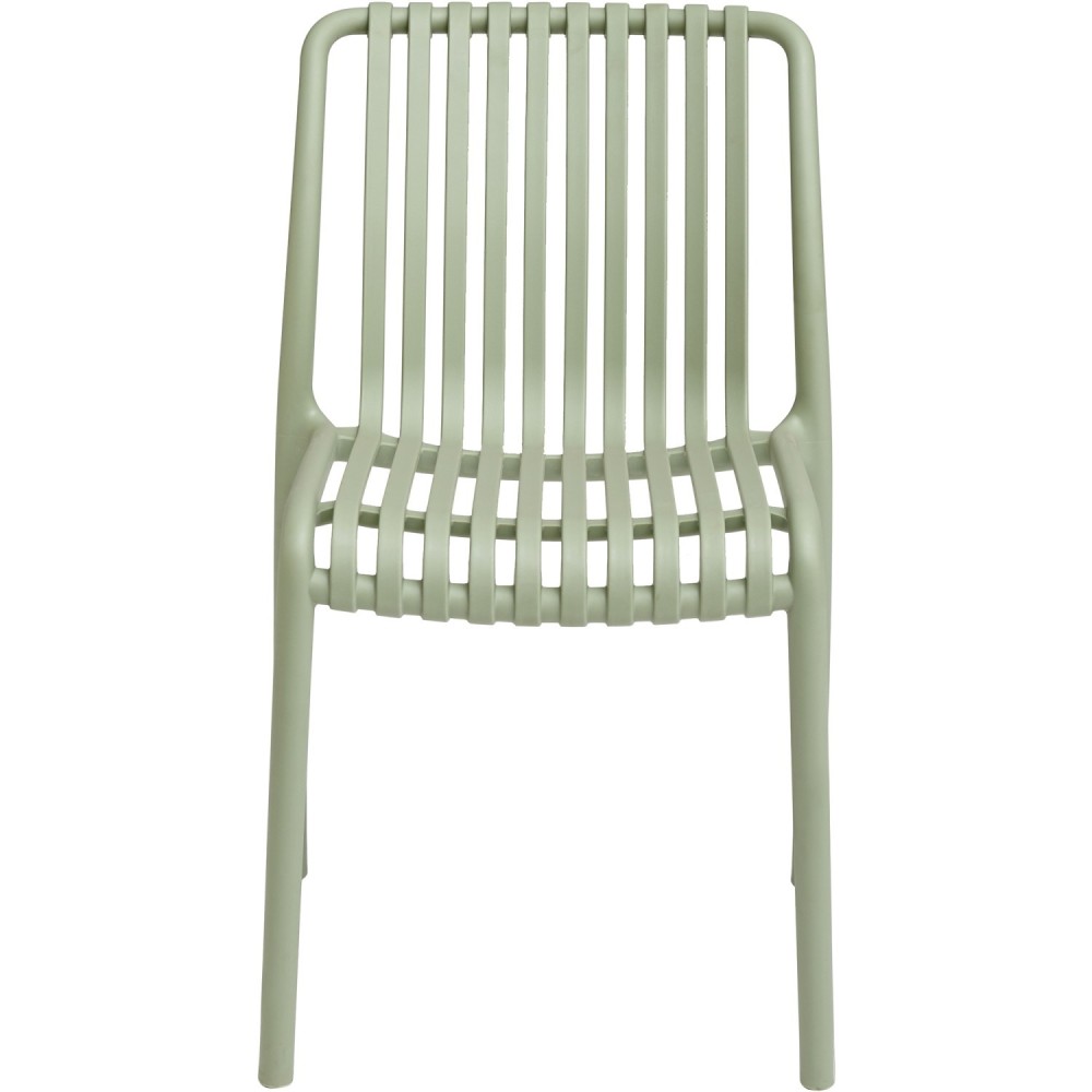Bistro Dining Chair Plastic Light Green Indoors & Outdoors (Pack of 4) | Stalwart DA-WW6076LIGHTGREEN