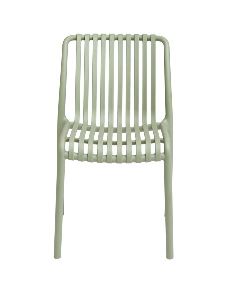 Bistro Dining Chair Plastic Light Green Indoors & Outdoors (Pack of 4) | Stalwart DA-WW6076LIGHTGREEN