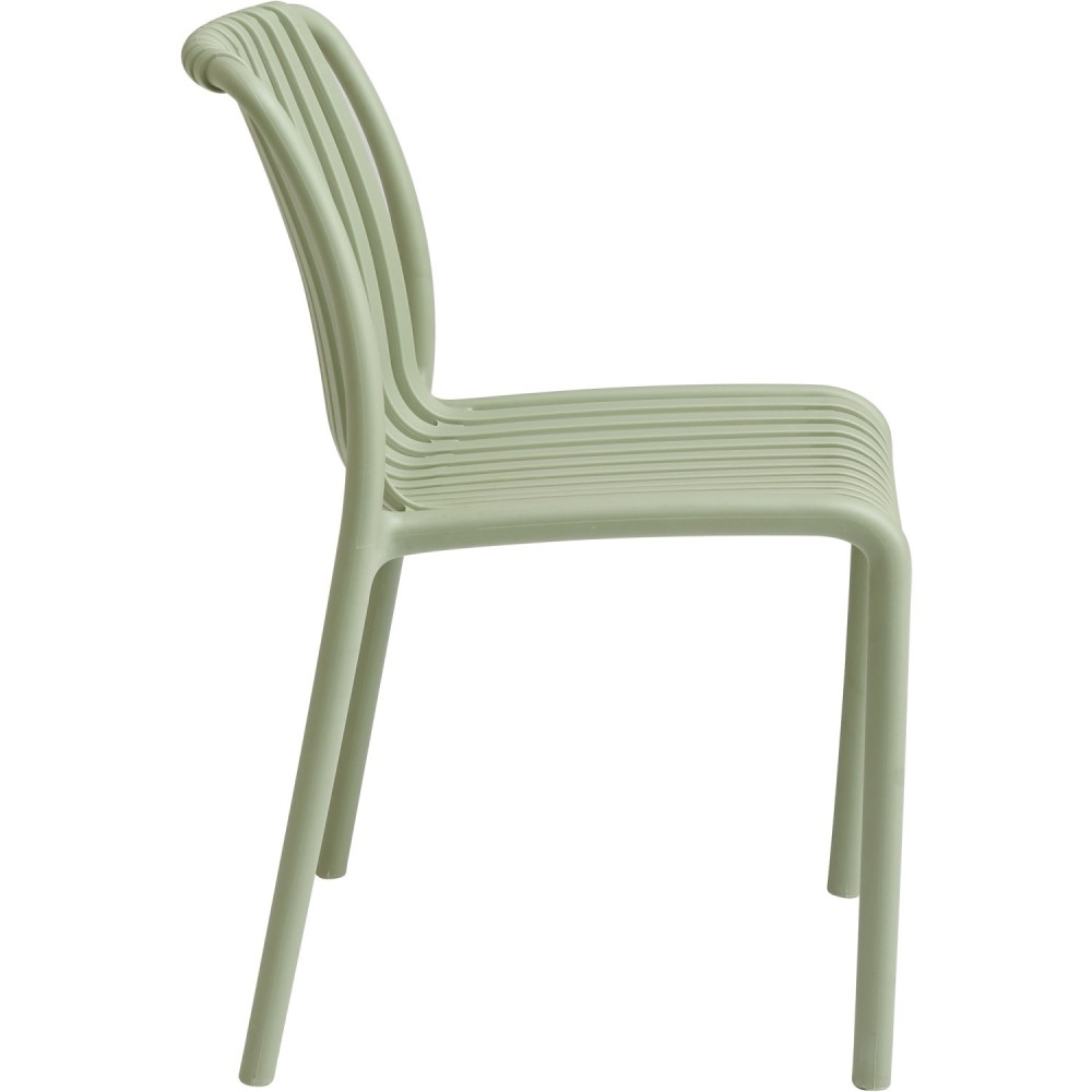 Bistro Dining Chair Plastic Light Green Indoors & Outdoors (Pack of 4) | Stalwart DA-WW6076LIGHTGREEN