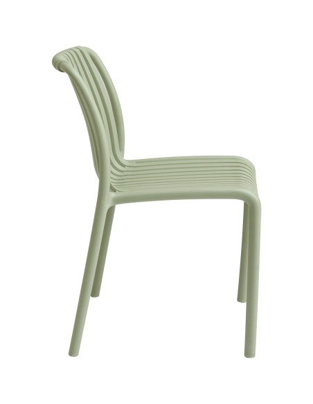 Bistro Dining Chair Plastic Light Green Indoors & Outdoors (Pack of 4) | Stalwart DA-WW6076LIGHTGREEN