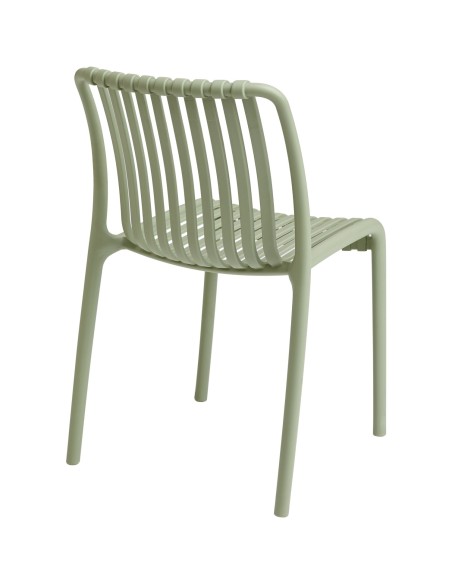 Bistro Dining Chair Plastic Light Green Indoors & Outdoors (Pack of 4) | Stalwart DA-WW6076LIGHTGREEN