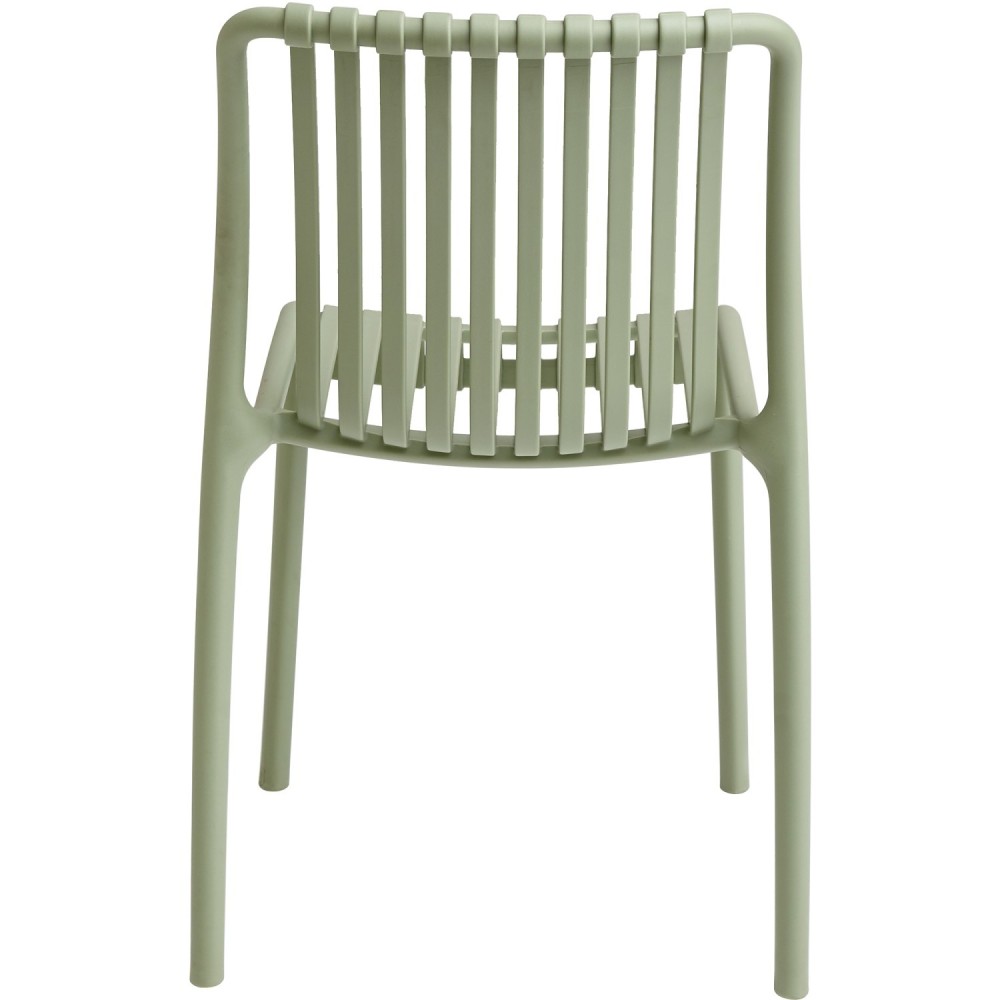 Bistro Dining Chair Plastic Light Green Indoors & Outdoors (Pack of 4) | Stalwart DA-WW6076LIGHTGREEN