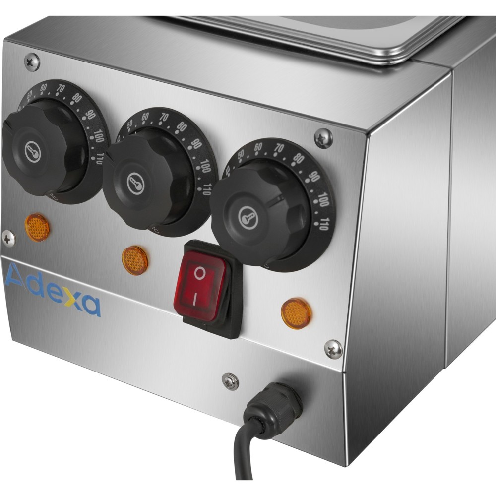 Commercial Chocolate Melter Triple Pan 2.0kW | Stalwart DA-HW23