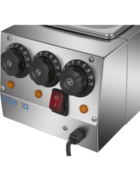 Commercial Chocolate Melter Triple Pan 2.0kW | Stalwart DA-HW23