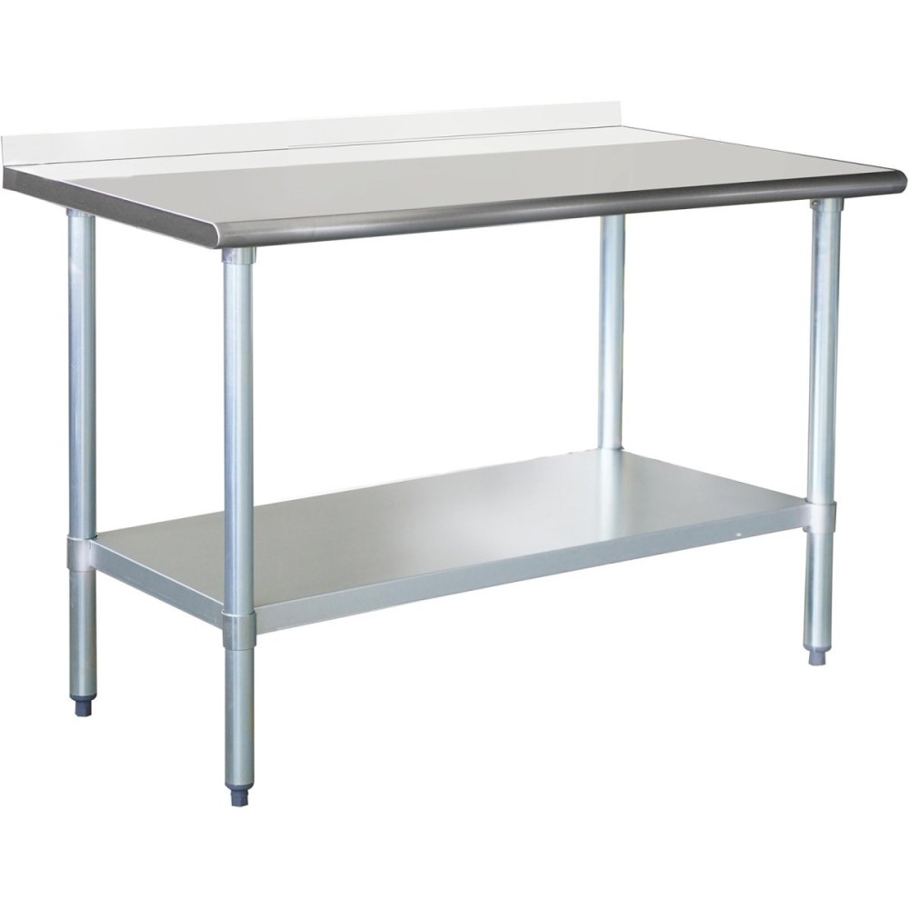 Stainless Steel Work Table Bottom Shelf & Upstand 1100x700x850mm | Stalwart DA-ETW11070B