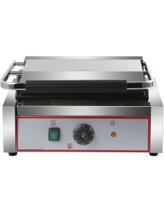 Heavy Duty XL Panini Contact grill Ribbed 2.2kW | Stalwart DA-HEG811E 2