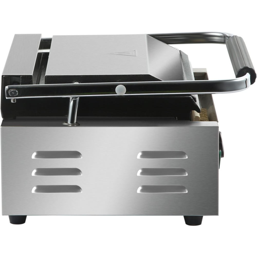 Heavy Duty XL Panini Contact grill Ribbed 2.2kW | Stalwart DA-HEG811E