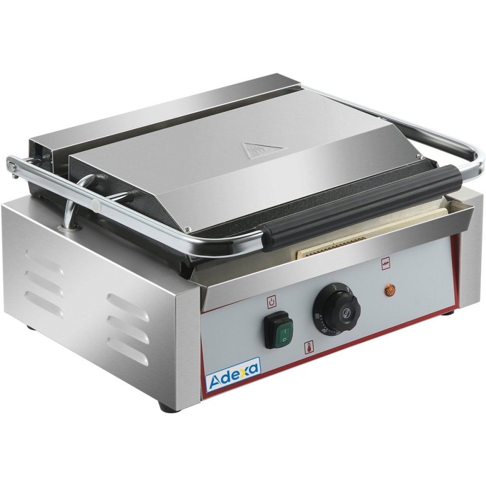Heavy Duty Large Panini Contact grill Smooth 2.2kW | Stalwart DA-HEG811EB