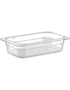 Polycarbonate Gastronorm Pan GN1/4 Depth 65mm 1.5 litres | Stalwart DA-GNP1465
