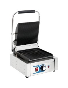 Heavy Duty Panini Contact grill Single Ribbed | DA-MLP811