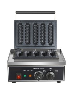 Commercial Corn Dog Waffle Maker 1.55kW 5 waffles Countertop | Stalwart DA-HX117 2