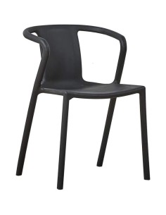 4pcs Bistro Dining Chair Plastic Black Indoors &amp Outdoors | Stalwart DA-HYPP08