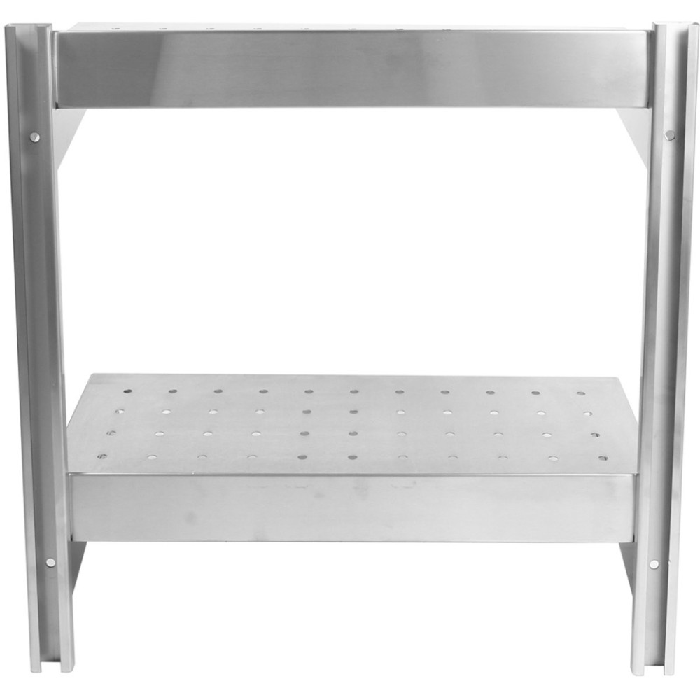 Wall Shelf Perforated 2 tiers Stainless steel 1400x300x600mm | Stalwart DA-WSWB30140P