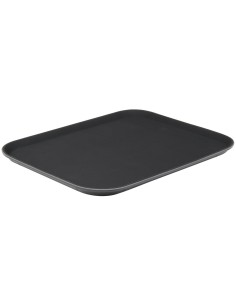 Non-Skid Serving Tray Polypropylene Rectangular 10&quotx14&quot Black | Stalwart DA-PPTRAY1014 2