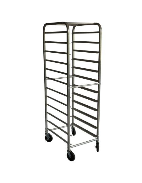 Rack/Tray/Pan Trolley Aluminium for 660x460mm sheet pan 12 tier | Stalwart DA-ALRK12