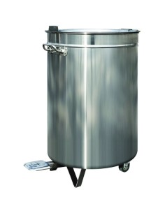 Professional Waste bin Stainless steel Wheels Pedal 80 litres | DA-VAD5904