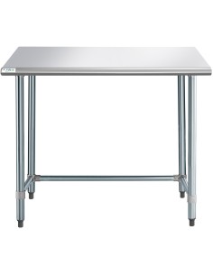 Commercial Work table Stainless steel No bottom shelf 1220x760x900mm | Stalwart DA-WTGOB3048418 2