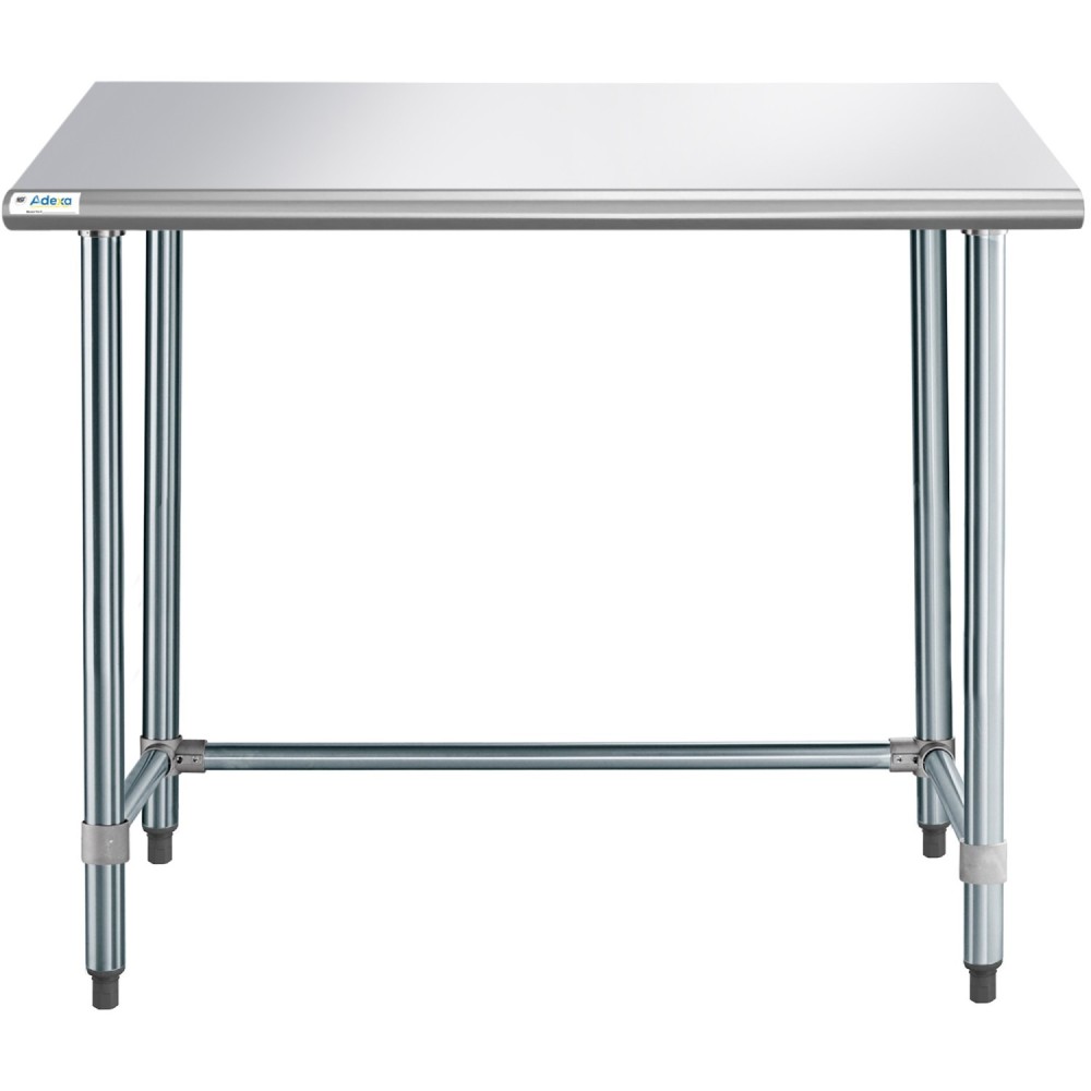 Commercial Work table Stainless steel No bottom shelf 1220x760x900mm | Stalwart DA-WTGOB3048418