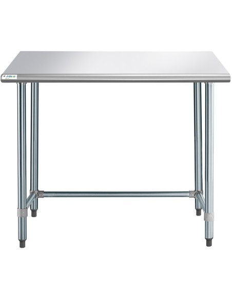 Commercial Work table Stainless steel No bottom shelf 1220x760x900mm | Stalwart DA-WTGOB3048418